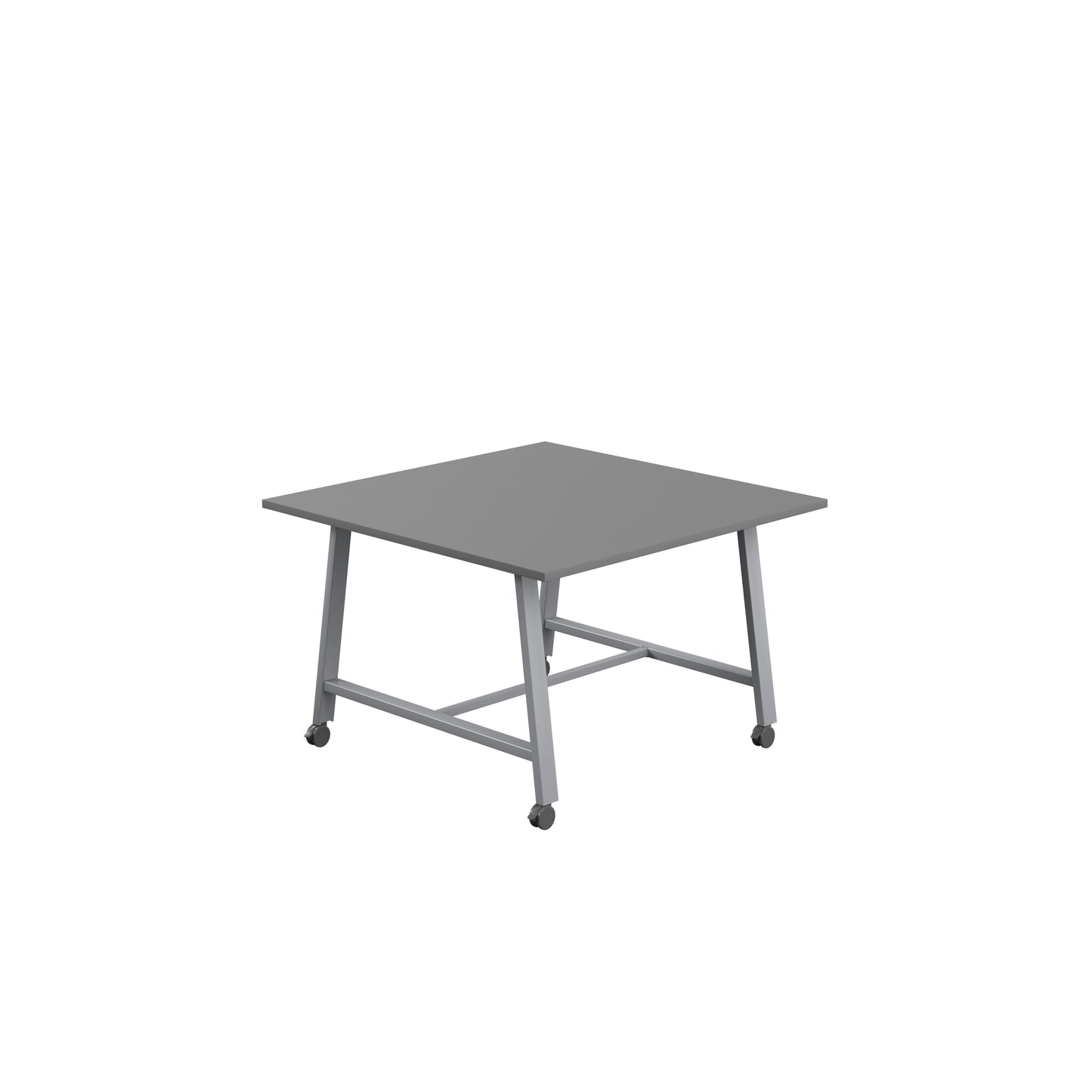 Titan Low Maker|Mobile|Rectangular Table|1200x1000|Anthracite|Silver