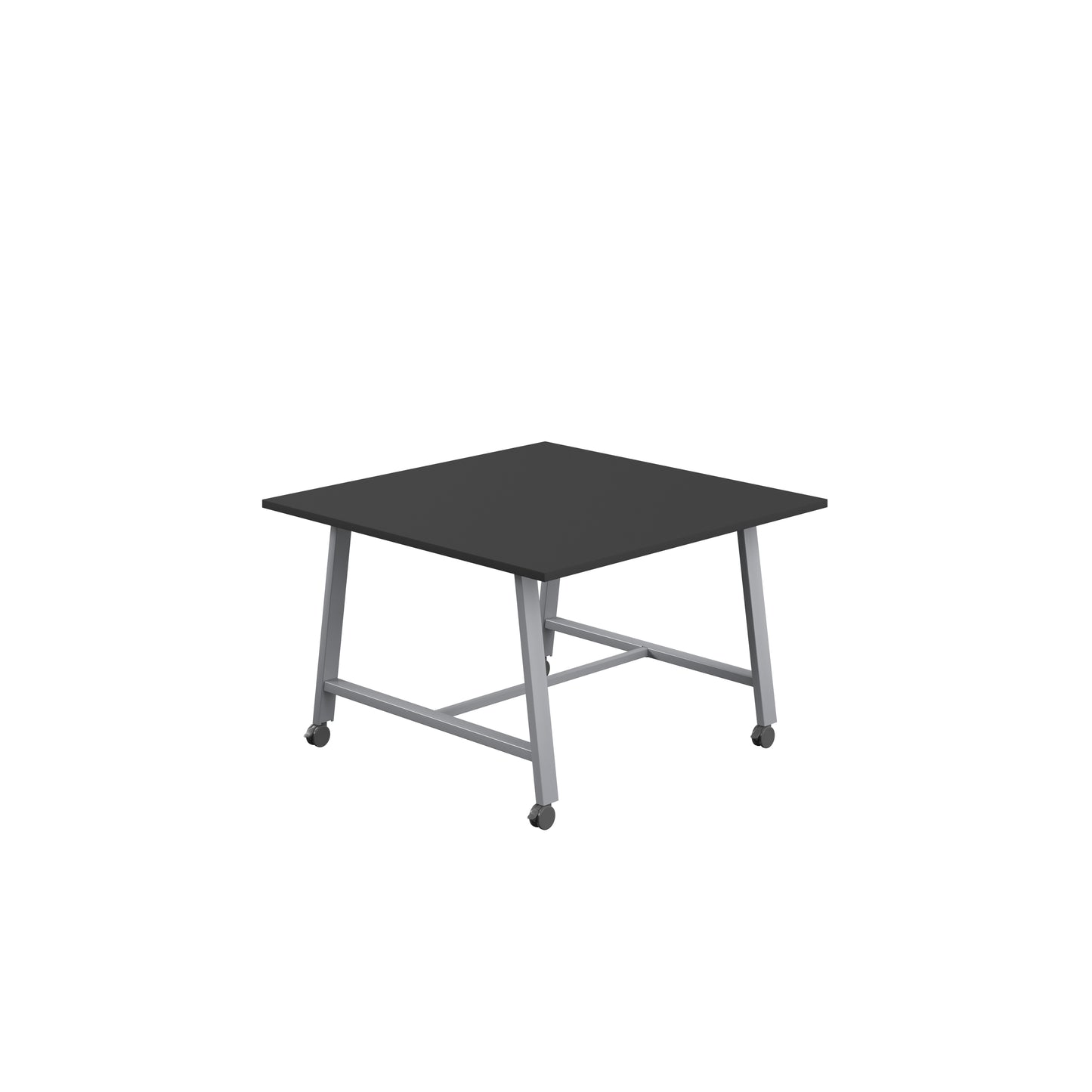 Titan Low Maker|Mobile|Rectangular Table|1200x1000|Black|Silver