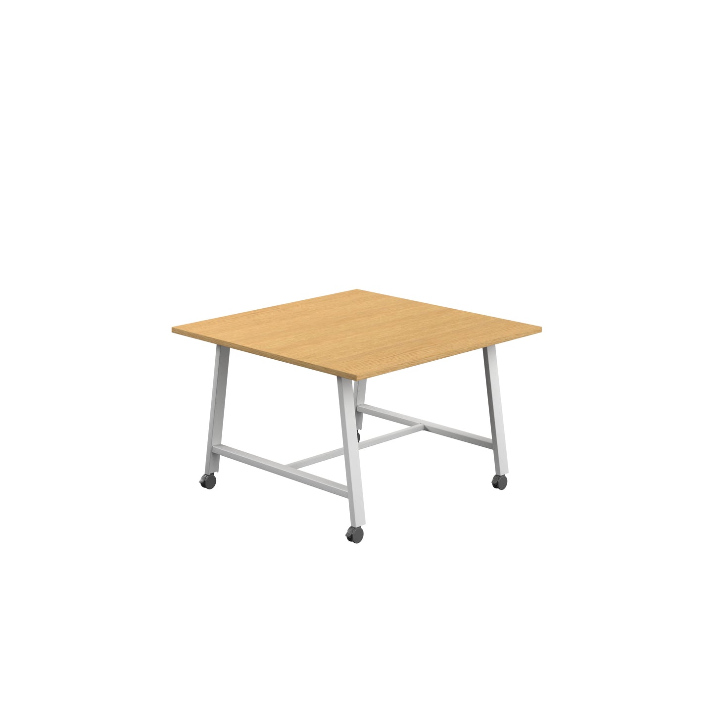 Titan Low Maker|Mobile|Rectangular Table|1200x1000|Sorano Oak|White
