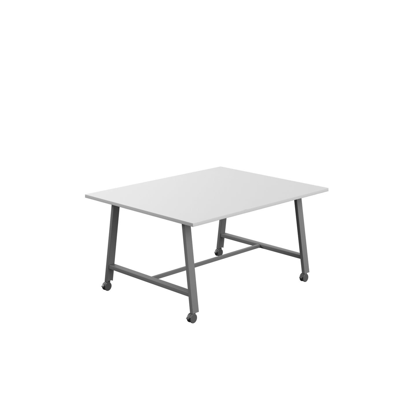 Titan Low Maker|Mobile|Rectangular Table|1500x1000|White|Anthracite