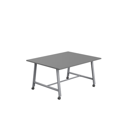 Titan Low Maker|Mobile|Rectangular Table|1500x1000|Anthracite|Silver