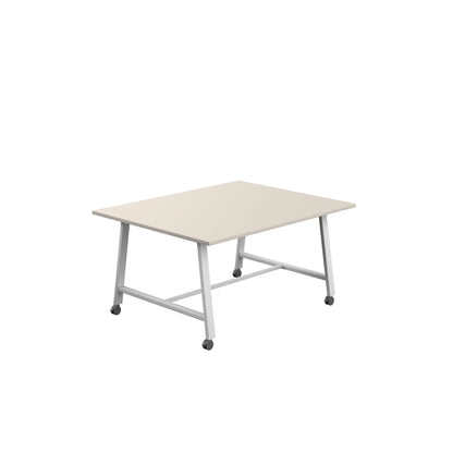 Titan Low Maker|Mobile|Rectangular Table|1500x1000|Grey|White