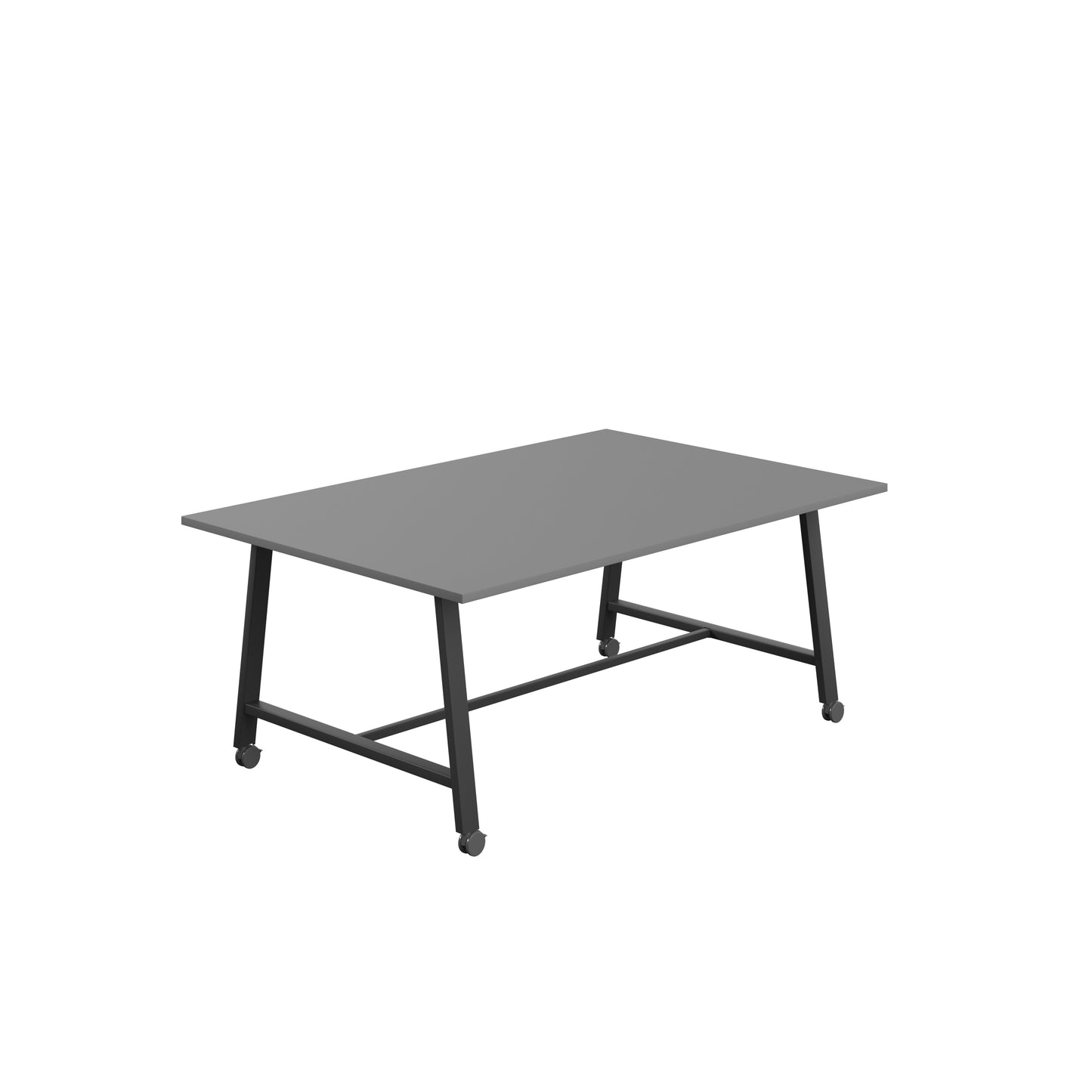 Titan Low Maker|Mobile|Rectangular Table|1800x1000|Anthracite|Black