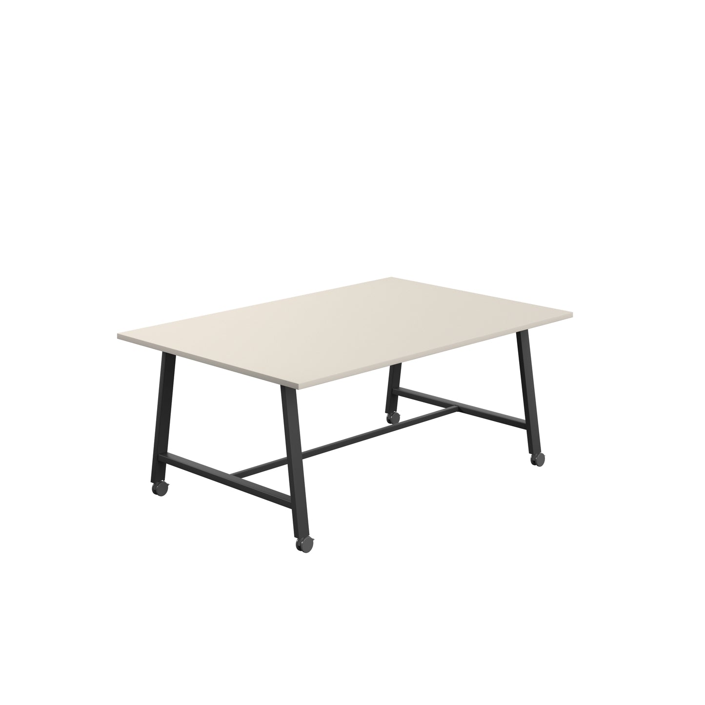 Titan Low Maker|Mobile|Rectangular Table|1800x1000|Grey|Black