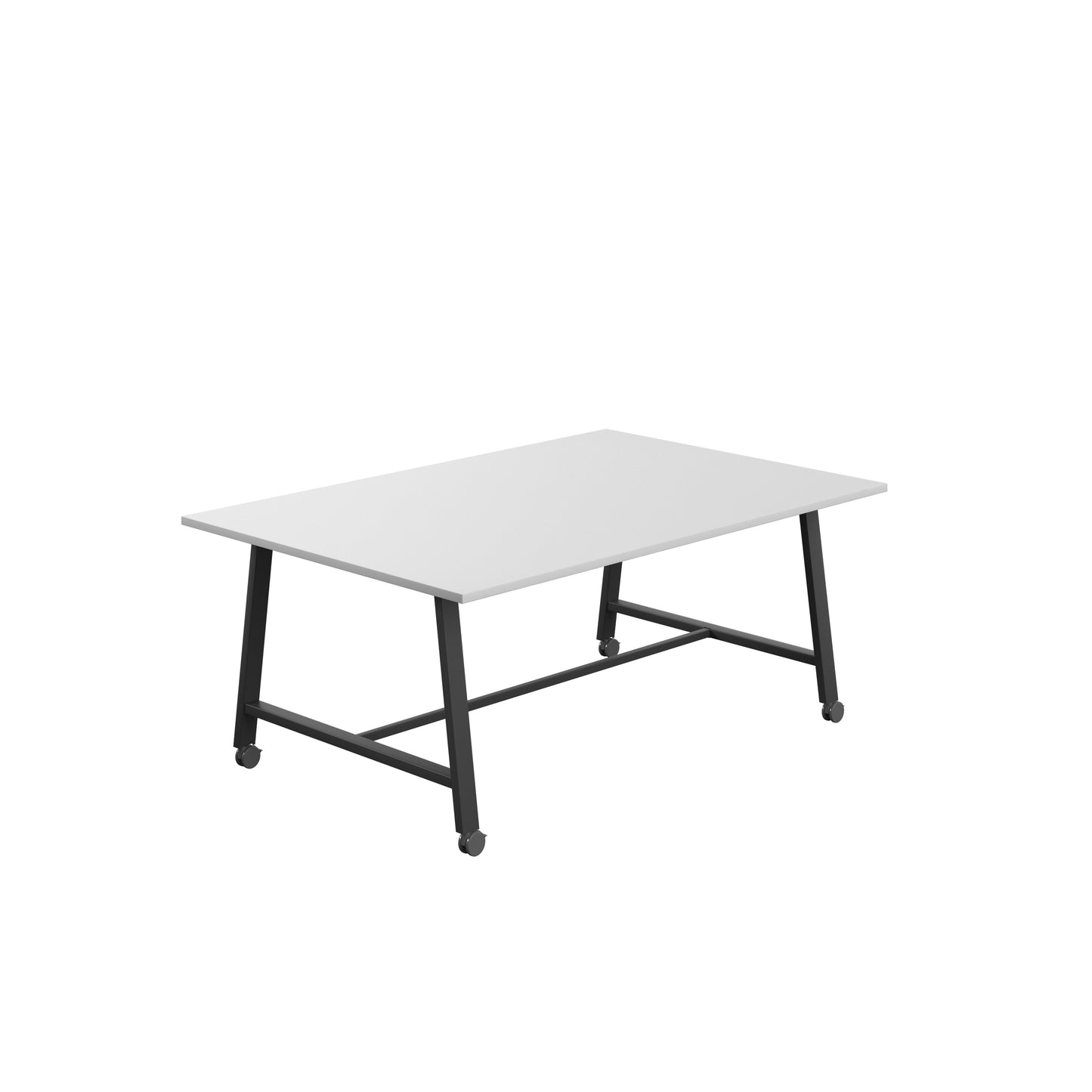 Titan Low Maker|Mobile|Rectangular Table|1800x1000|White|Black