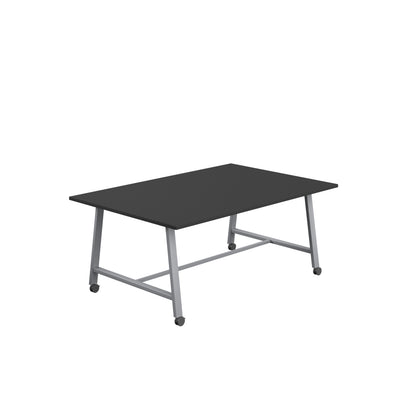 Titan Low Maker|Mobile|Rectangular Table|1800x1000|Black|Silver