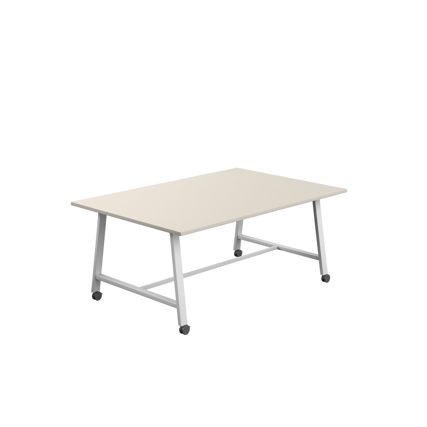 Titan Low Maker|Mobile|Rectangular Table|1800x1000|Grey|White