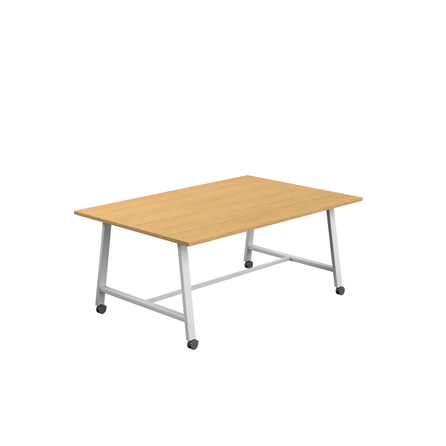 Titan Low Maker|Mobile|Rectangular Table|1800x1000|Sorano Oak|White