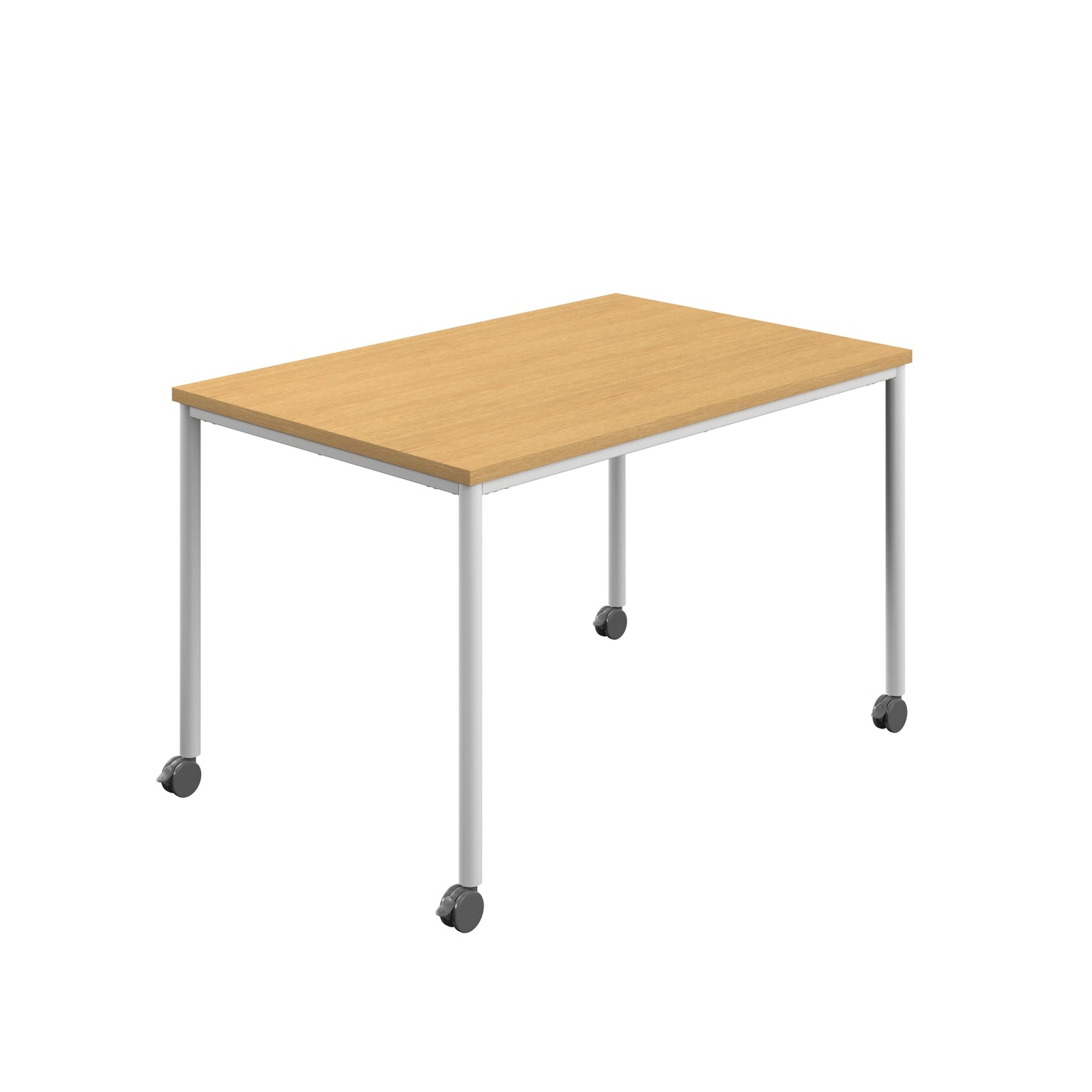 Titan Mobile|Rectangular Table|1400x600|Sorano Oak|White