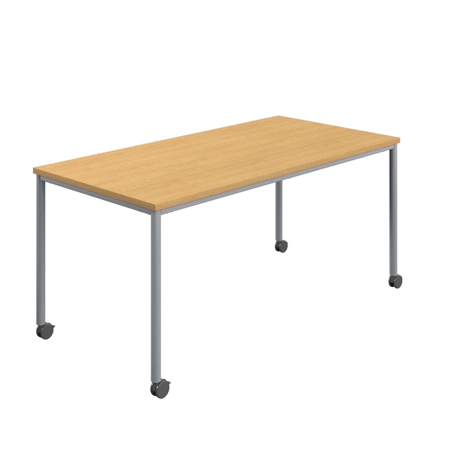 Titan Mobile|Rectangular Table|1400x800|Sorano Oak|Silver