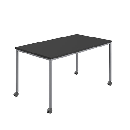Titan Mobile|Rectangular Table|1600x600|Black|Silver