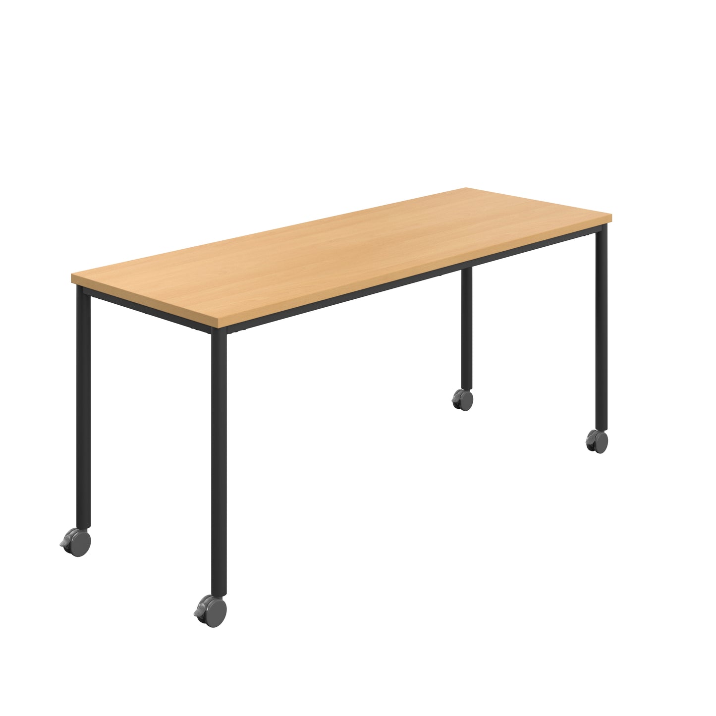 Titan Mobile|Rectangular Table|1600x800|Ellmau Beech|Black