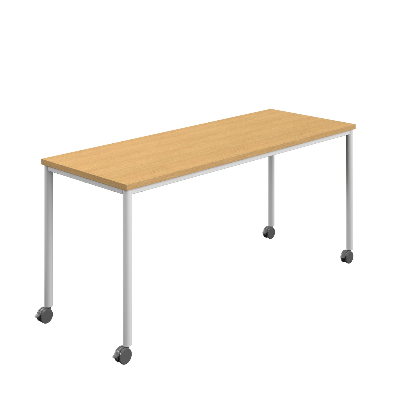 Titan Mobile|Rectangular Table|1600x800|Sorano Oak|White
