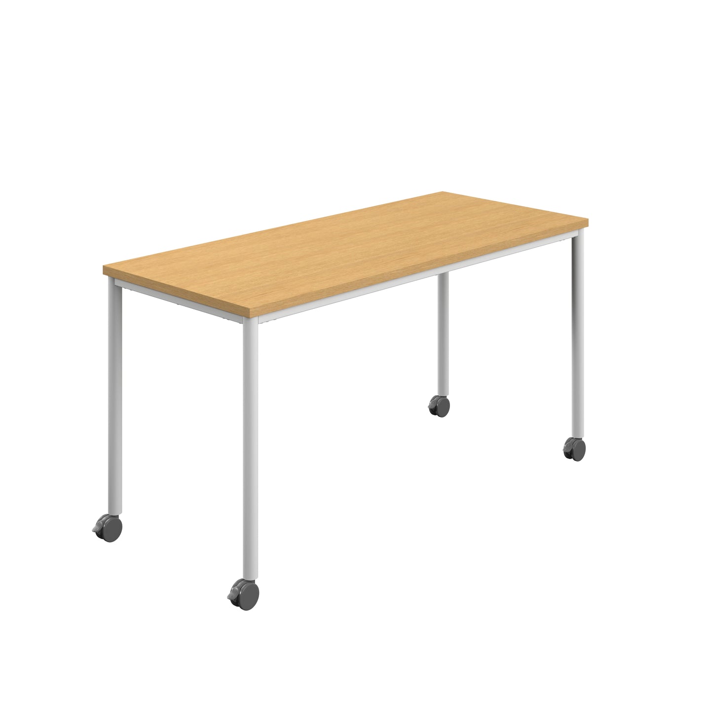 Titan Mobile|Rectangular Table|1800x600|Sorano Oak|White