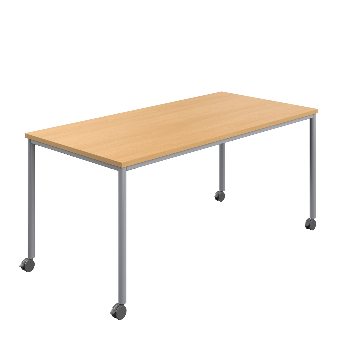 Titan Mobile|Rectangular Table|1800x800|Ellmau Beech|Silver