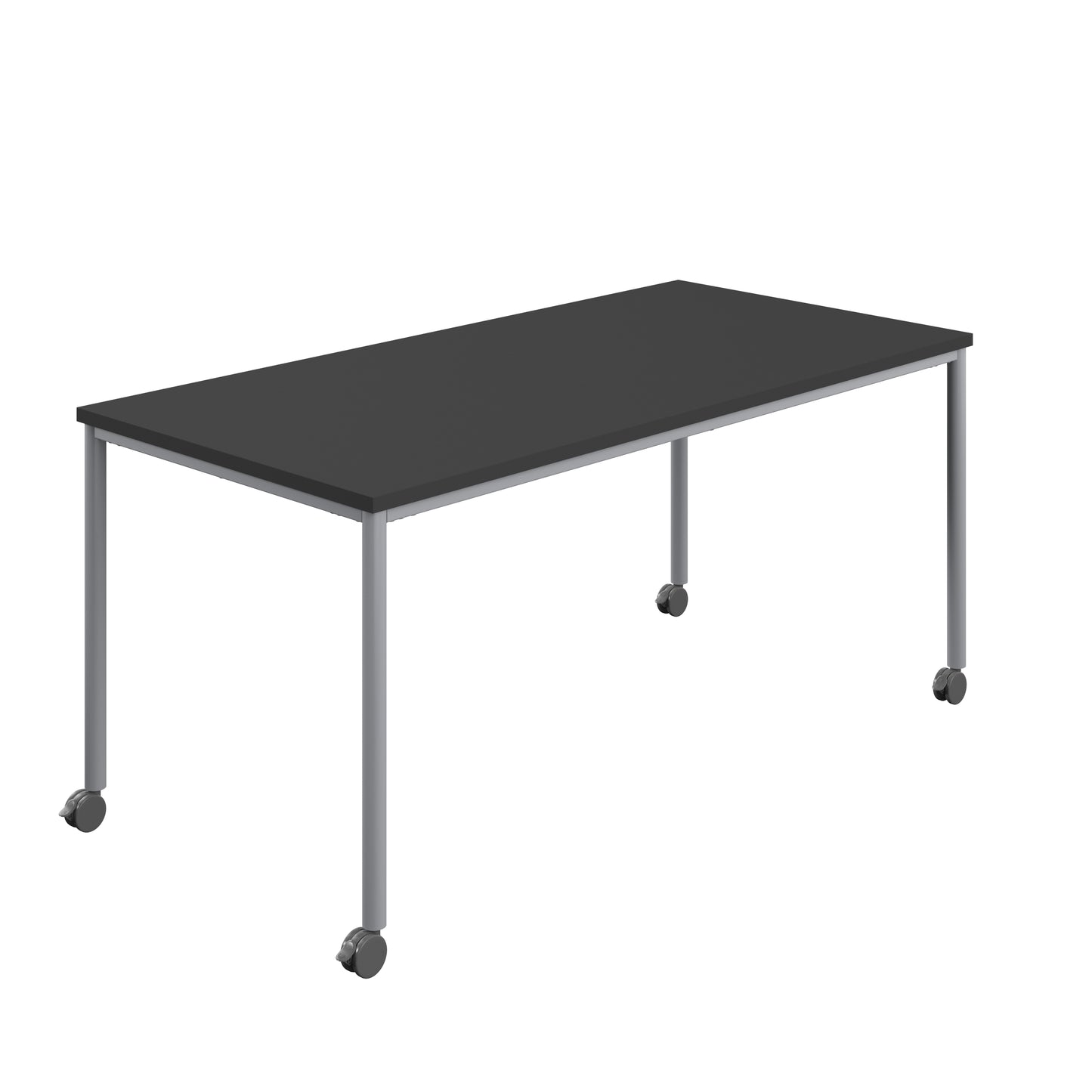 Titan Mobile|Rectangular Table|1800x800|Black|Silver