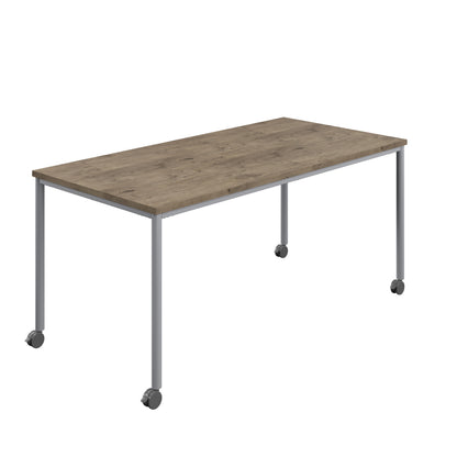 Titan Mobile|Rectangular Table|1800x800|Grey Nebraska Oak|Silver