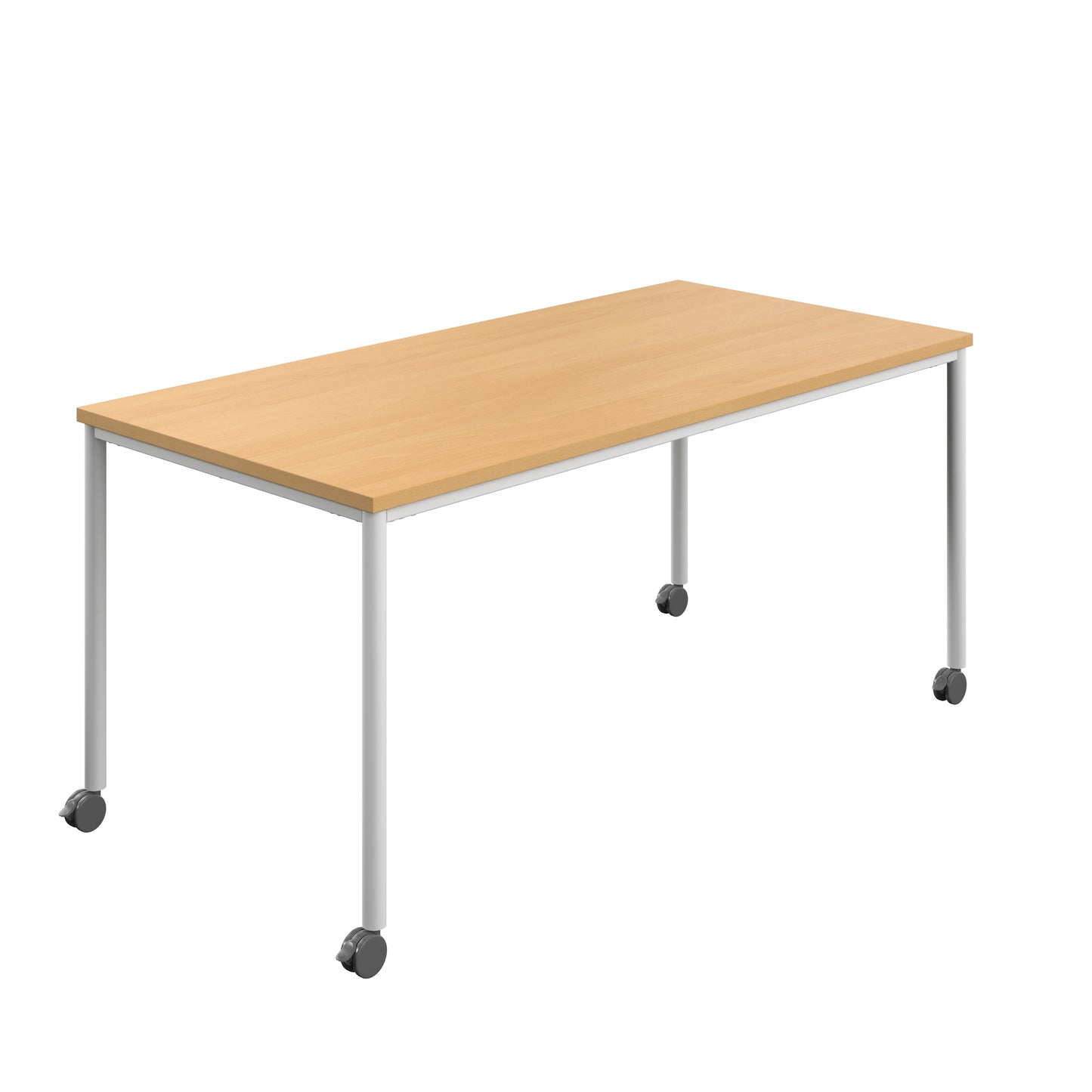 Titan Mobile|Rectangular Table|1800x800|Ellmau Beech|White