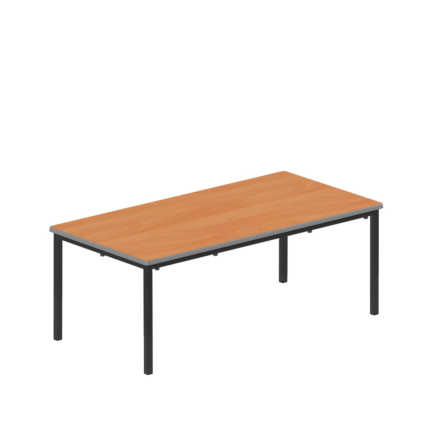 Titan|Flat Pack Classroom Table|1200x600x460|Beech-Black