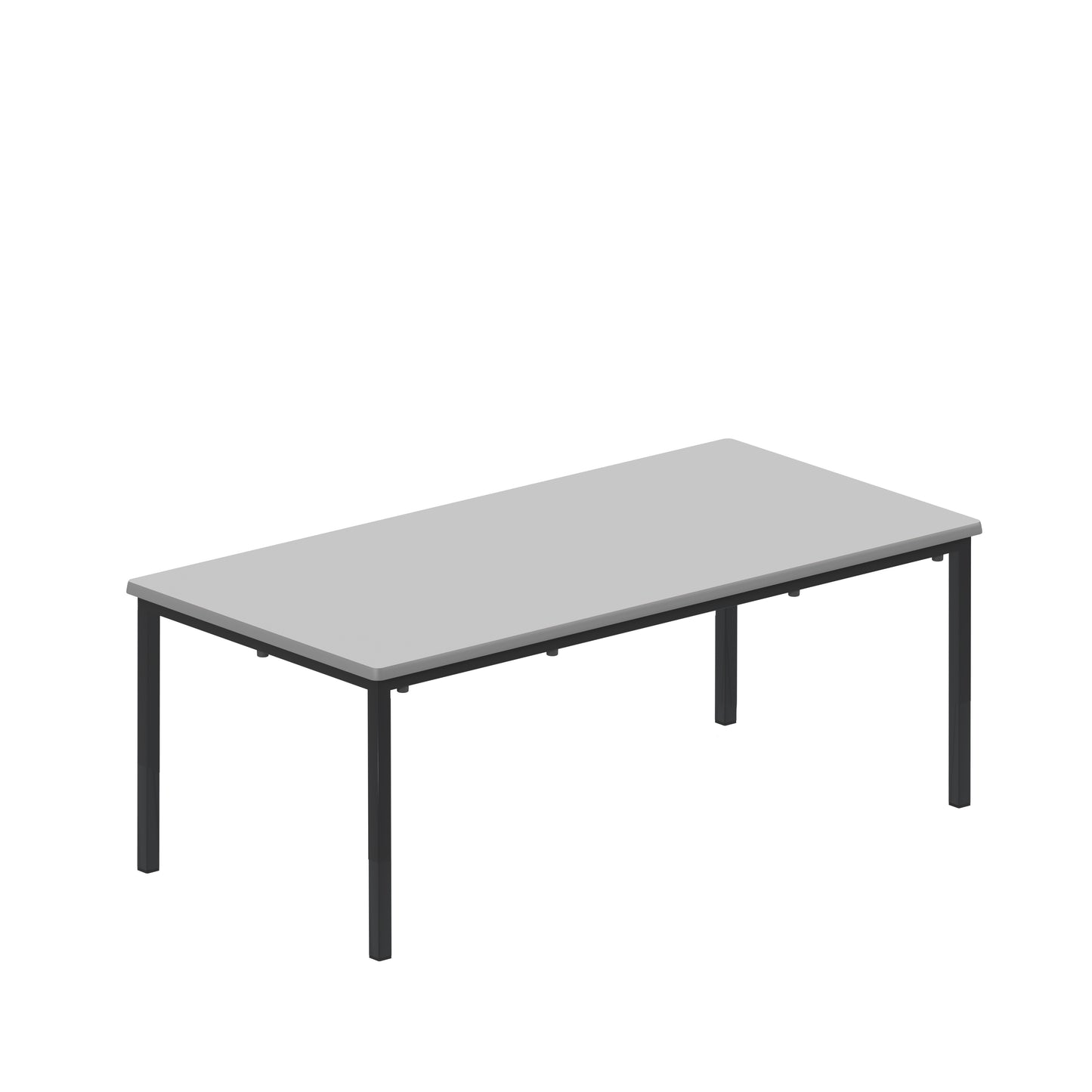 Titan|Flat Pack Classroom Table|1200x600x460|Grey-Black