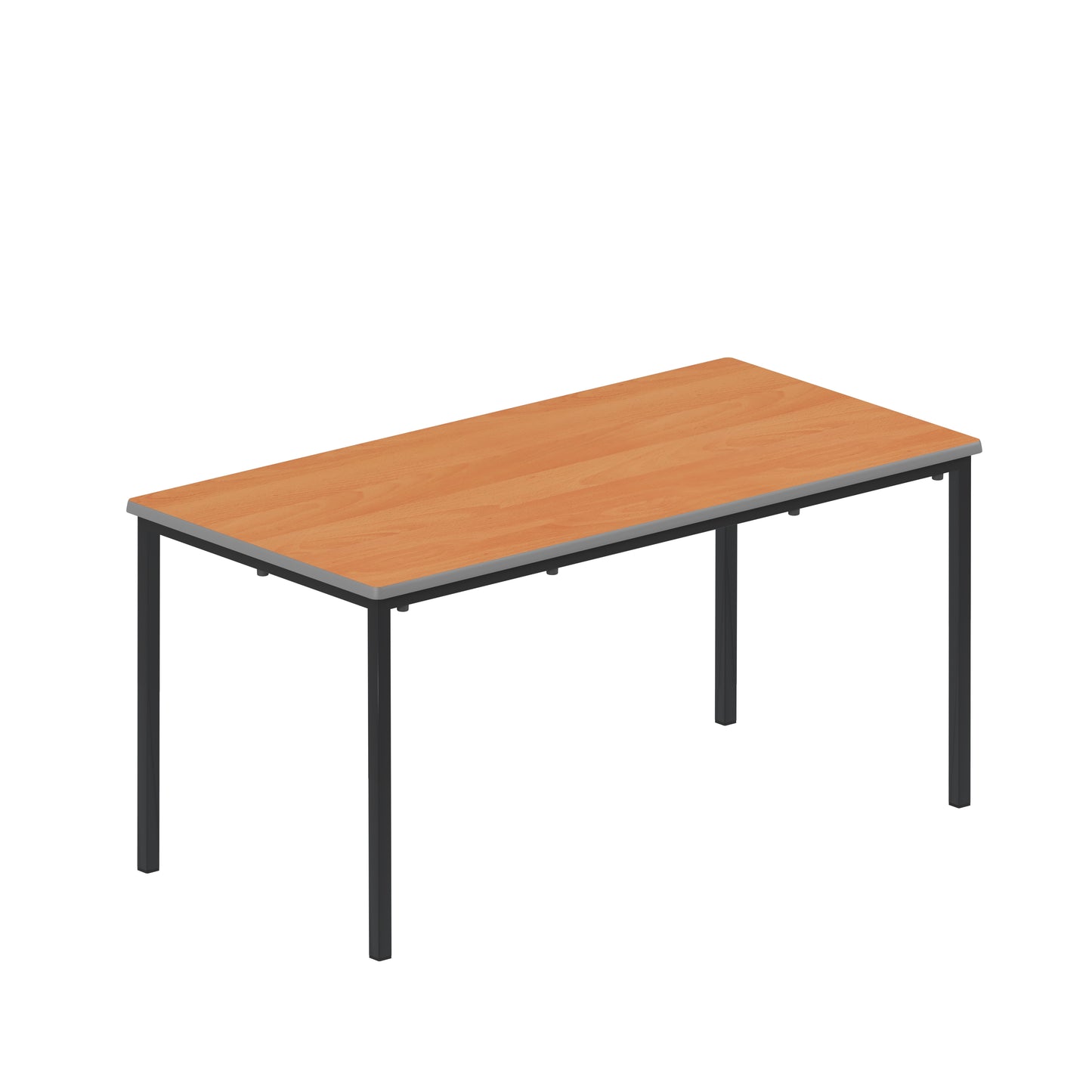 Titan|Flat Pack Classroom Table|1200x600x590|Beech-Black