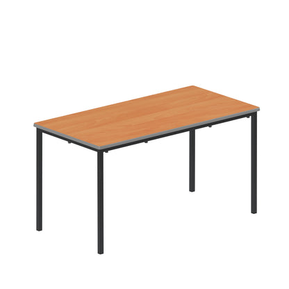 Titan|Flat Pack Classroom Table|1200x600x640|Beech-Black