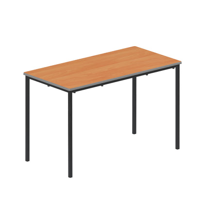 Titan|Flat Pack Classroom Table|1200x600x760|Beech-Black
