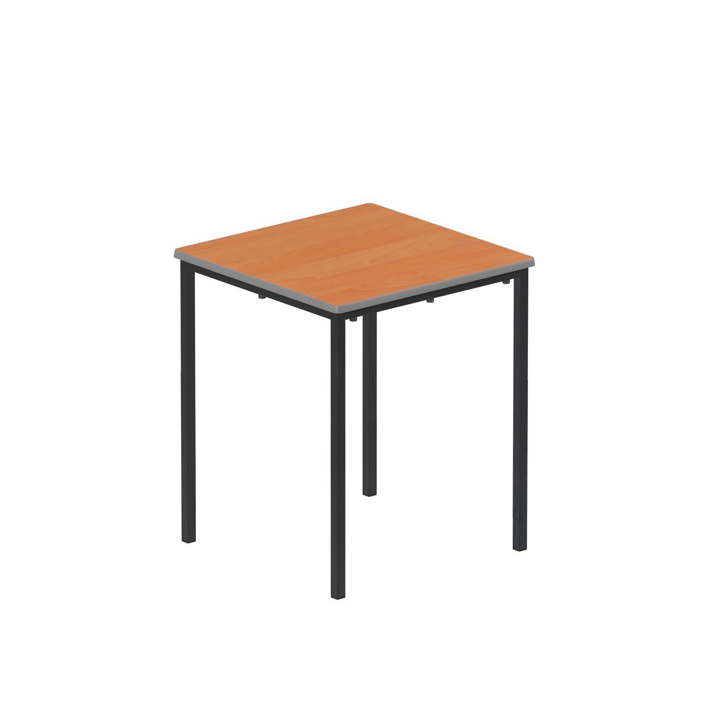 Titan|Flat Pack Classroom Table|600x600x710|Beech-Black