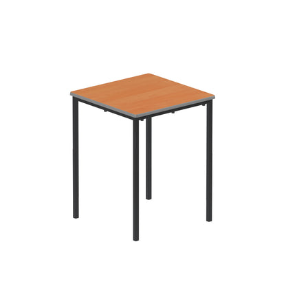 Titan|Flat Pack Classroom Table|600x600x760|Beech-Black