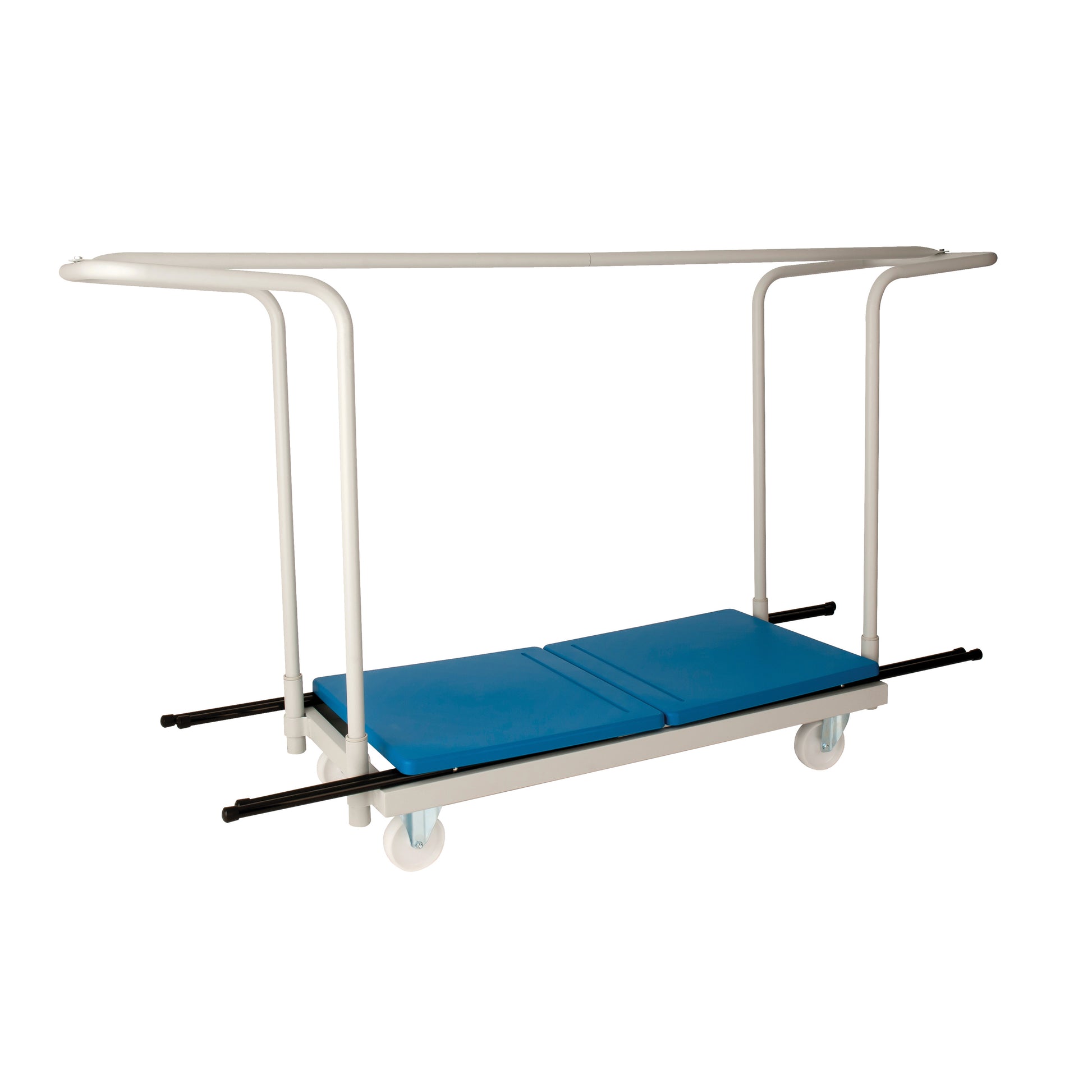 Titan Polypropylene Folding Exam Desk Trolley|40 Chair Capacity|Single