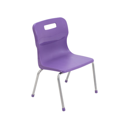 Titan Four Leg Chair|Size 2|Age 4-6 Years|Purple