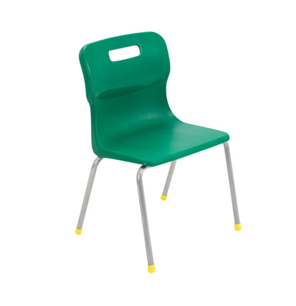 Titan Four Leg Chair|Size 3|Age 6-8 Years|Green