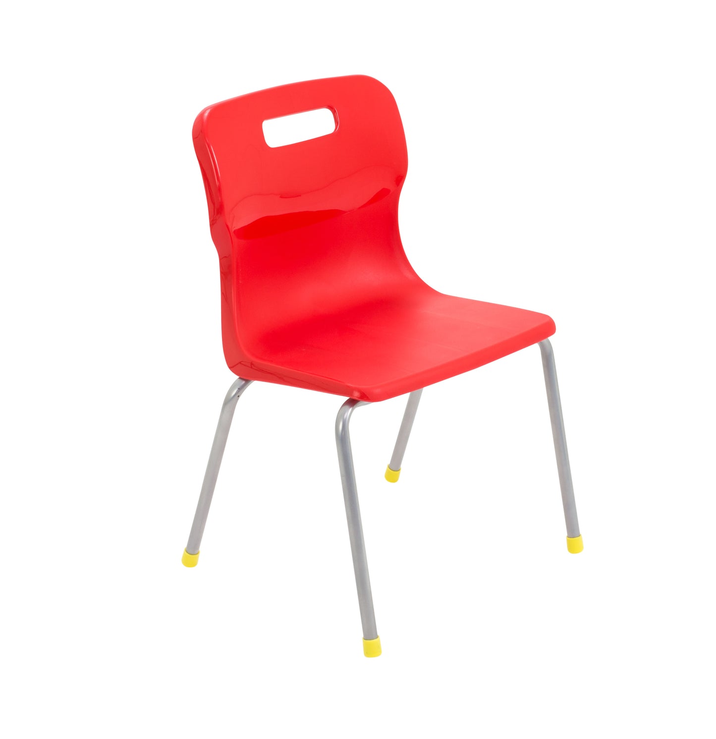 Titan Four Leg Chair|Size 3|Age 6-8 Years|Red