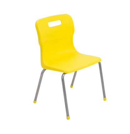 Titan Four Leg Chair|Size 3|Age 6-8 Years|Yellow