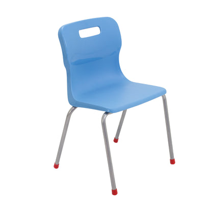 Titan Four Leg Chair|Size 4|Age 8-11 Years|Sky Blue