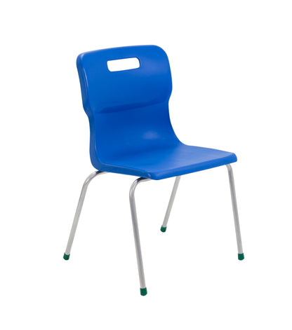 Titan Four Leg Chair|Size 5|Age 11-14 Years|Blue