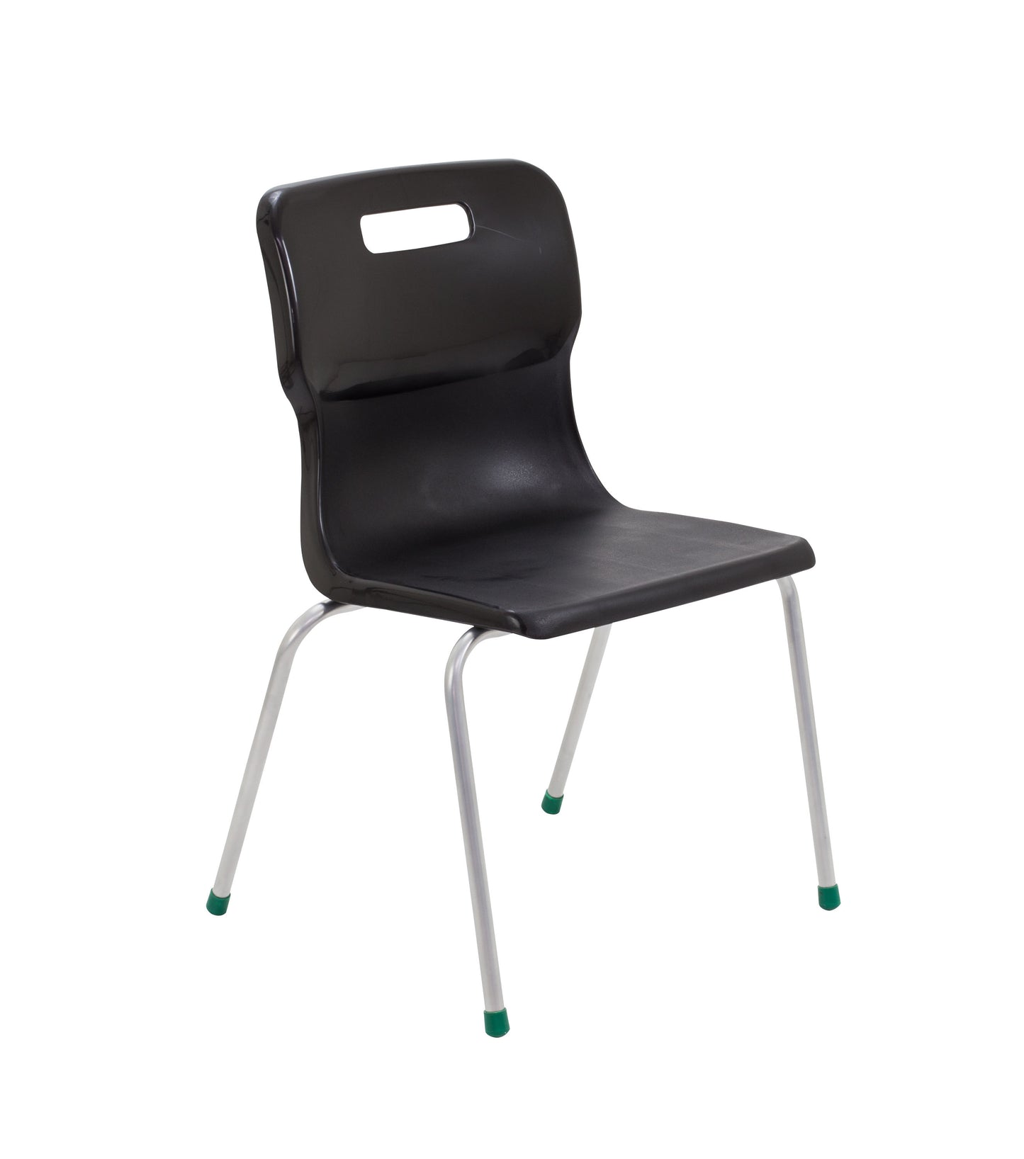 Titan Four Leg Chair|Size 5|Age 11-14 Years|Black