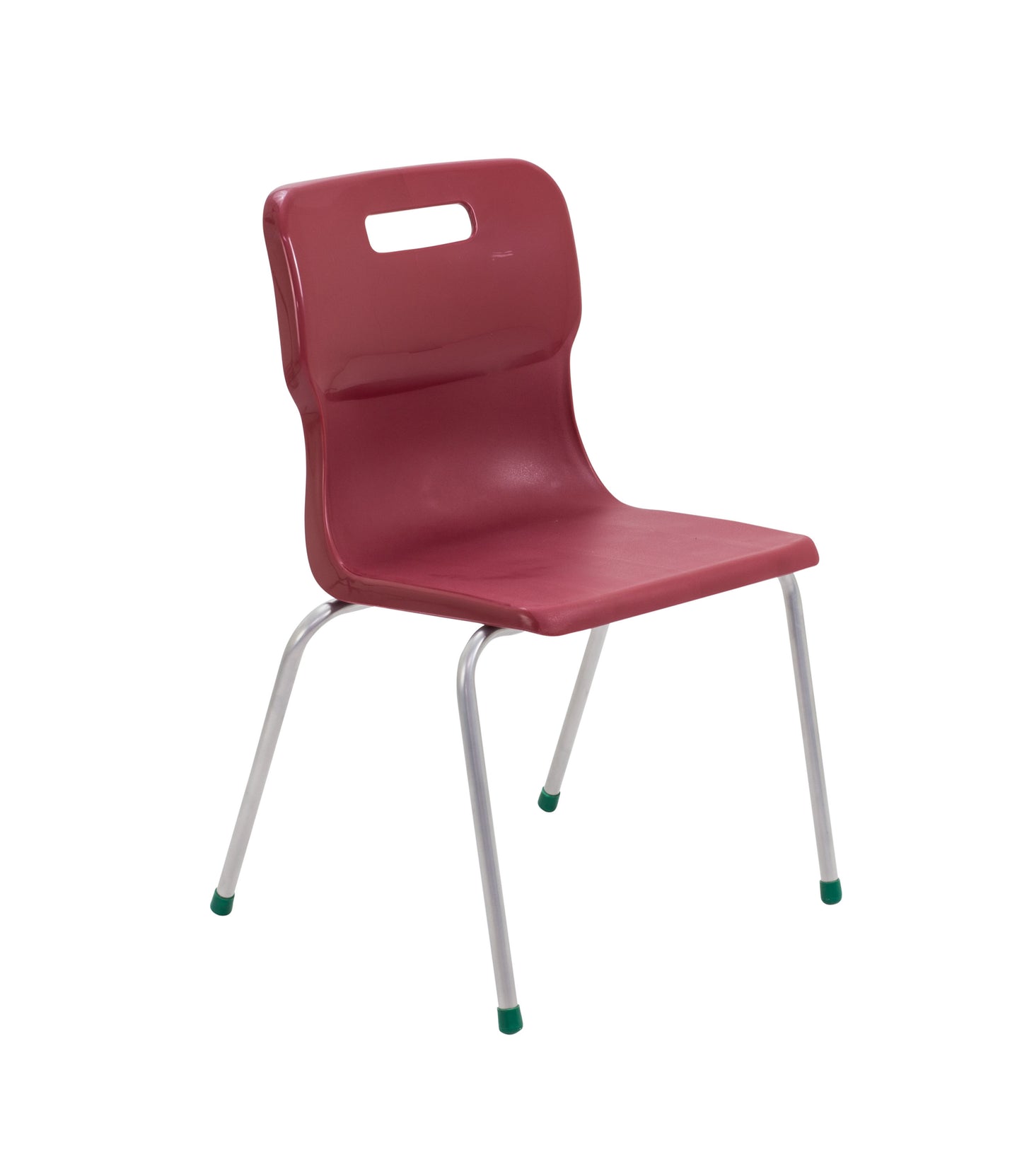 Titan Four Leg Chair|Size 5|Age 11-14 Years|Burgundy