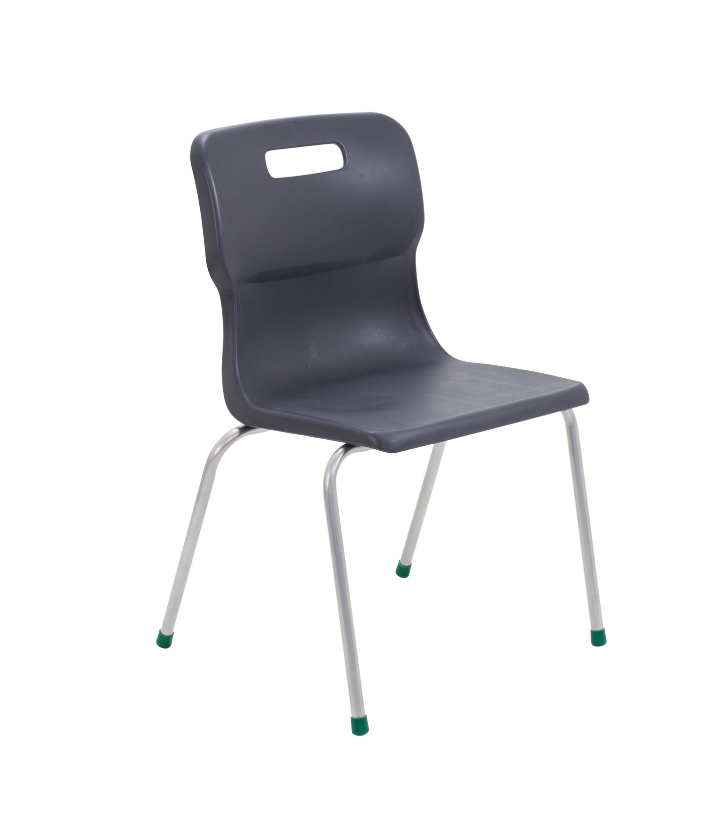 Titan Four Leg Chair|Size 5|Age 11-14 Years|Charcoal