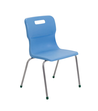 Titan Four Leg Chair|Size 5|Age 11-14 Years|Sky Blue