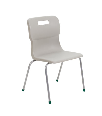Titan Four Leg Chair|Size 5|Age 11-14 Years|Grey