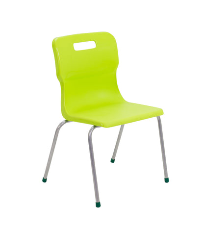 Titan Four Leg Chair|Size 5|Age 11-14 Years|Lime