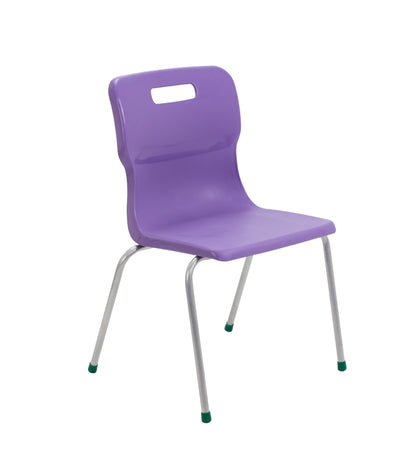 Titan Four Leg Chair|Size 5|Age 11-14 Years|Purple