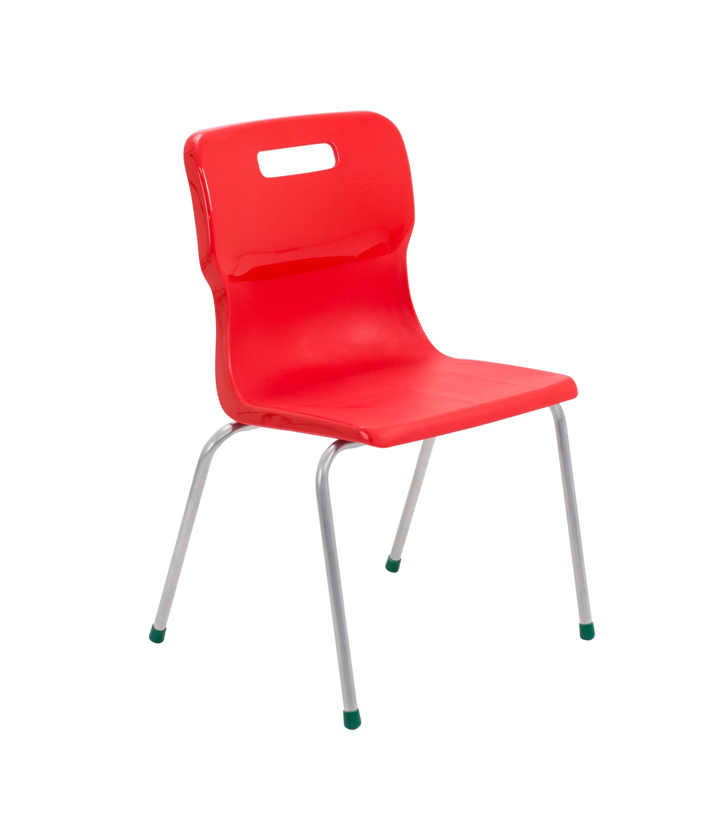 Titan Four Leg Chair|Size 5|Age 11-14 Years|Red