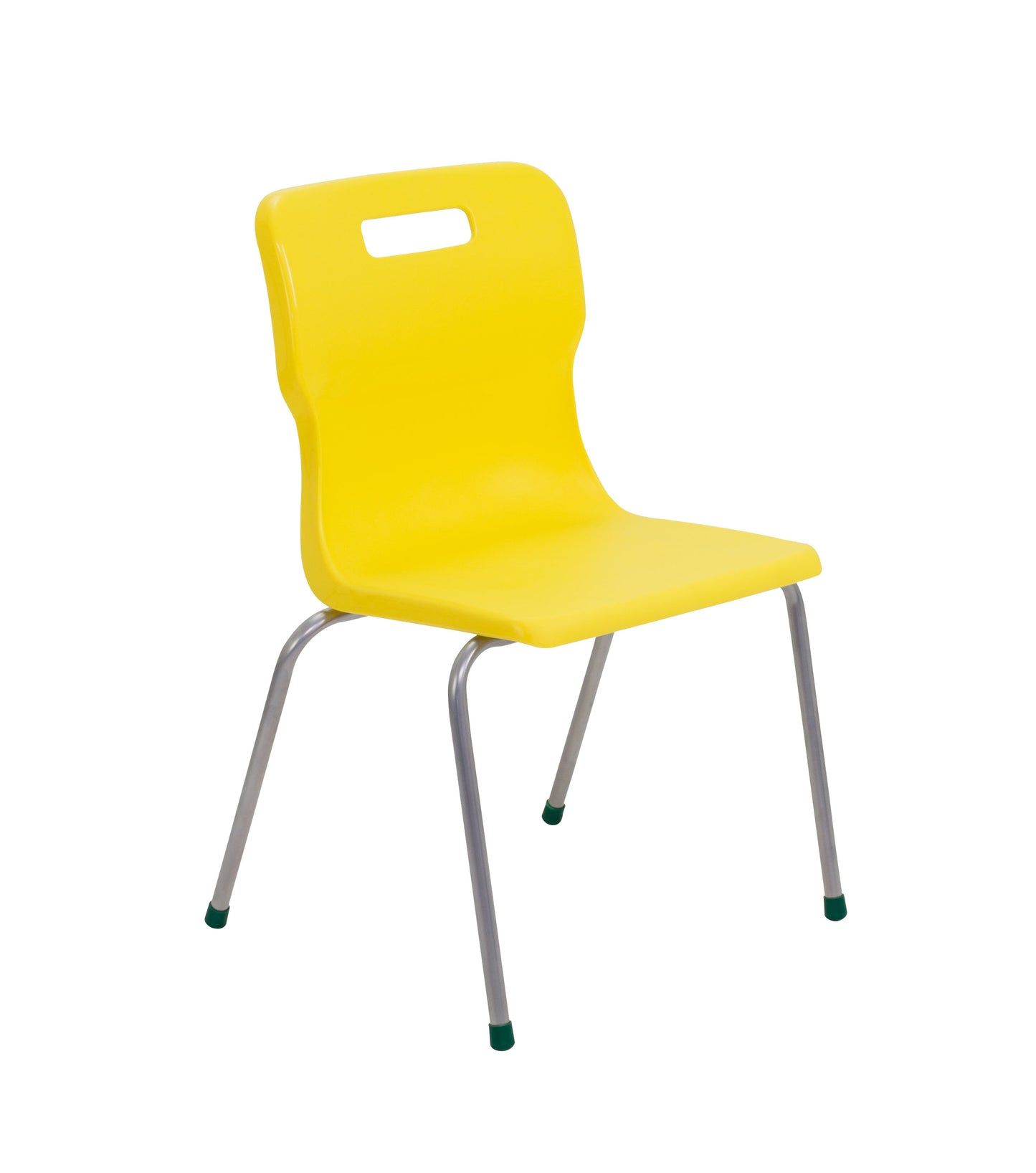 Titan Four Leg Chair|Size 5|Age 11-14 Years|Yellow