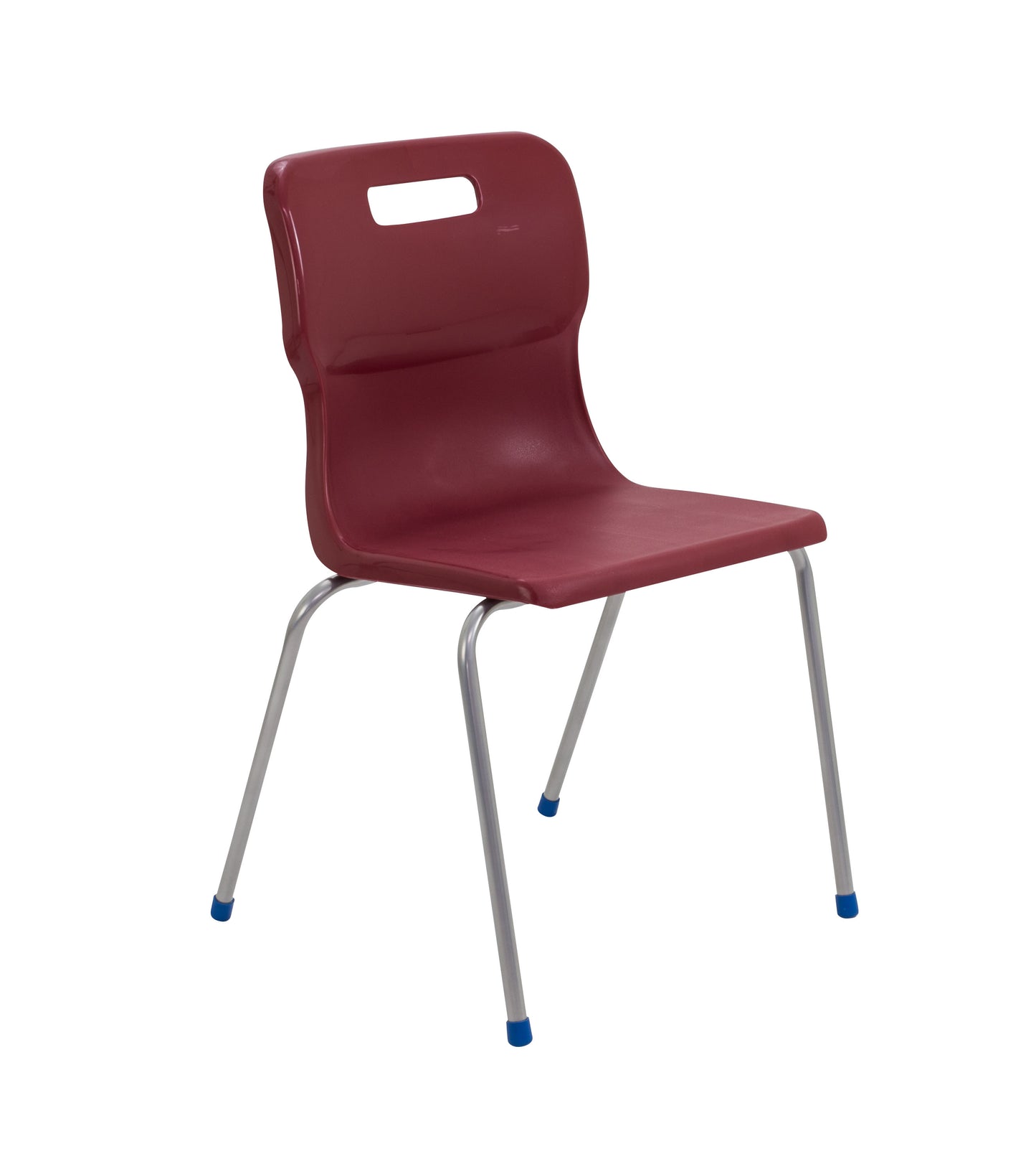 Titan Four Leg Chair|Size 6|Age 14 Plus Years|Burgundy
