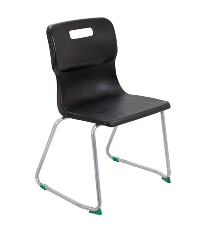 Titan Skid Chair|Size 5|Age 11-14 Years|Black