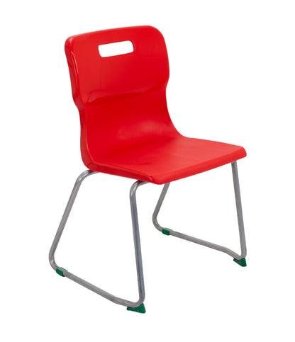 Titan Skid Chair|Size 5|Age 11-14 Years|Red