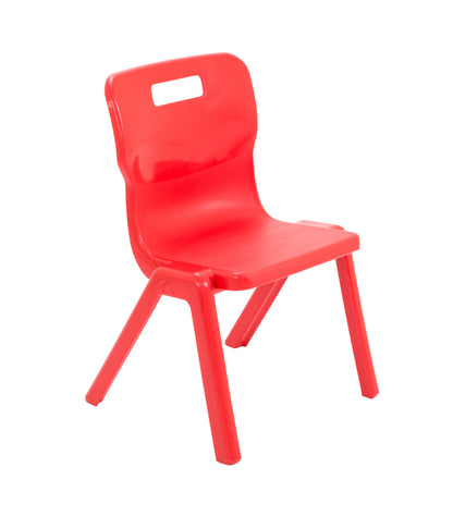 Titan One Piece Chair|Size 3|Age 6-8 Years|Red