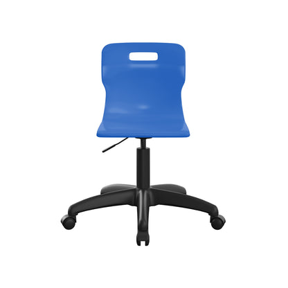 Titan Swivel Junior Chair with Plastic Base and Castors
